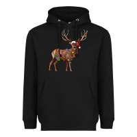 Black reindeer Heavyweight Hoodie - JahusDesignShop