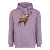Lavender reindeer Heavyweight Hoodie - JahusDesignShop