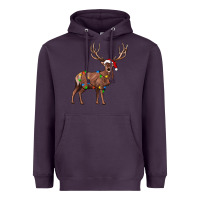 Plum reindeer Heavyweight Hoodie - JahusDesignShop