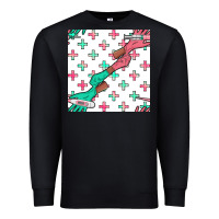 Black Nurse Gloves Seamless Pattern Premium Sweatshirt - BundleAndBundleShop