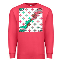 Cardinal Nurse Gloves Seamless Pattern Premium Sweatshirt - BundleAndBundleShop