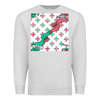 Dove Grey Nurse Gloves Seamless Pattern Premium Sweatshirt - BundleAndBundleShop