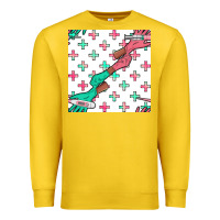 Lemon Nurse Gloves Seamless Pattern Premium Sweatshirt - BundleAndBundleShop