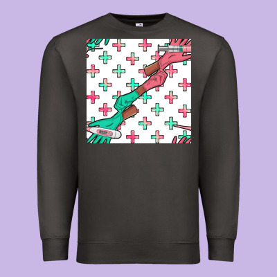 Nurse Gloves Seamless Pattern Premium Sweatshirt Designed By Bundleandbundleshop