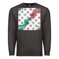 Smoke Nurse Gloves Seamless Pattern Premium Sweatshirt - BundleAndBundleShop
