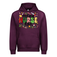Mauve Wine resting nurse face Urban Hoodie - MaliasSmallBusiness