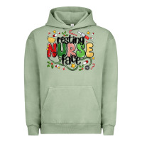 Pigment Oil Green resting nurse face Urban Hoodie - MaliasSmallBusiness
