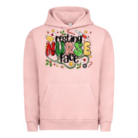 Pigment Salmon resting nurse face Urban Hoodie - MaliasSmallBusiness