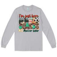 Moon Dust i'm just here for the snacks #soccer sister Long Sleeve Tee - Zillion Design Studio