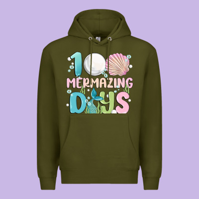 100 Mermazing Days Premium Hoodie Designed By Maliassmallbusiness