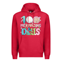 Cardinal 100 mermazing days Premium Hoodie - MaliasSmallBusiness