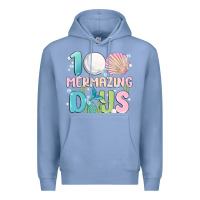 Colony Blue 100 mermazing days Premium Hoodie - MaliasSmallBusiness