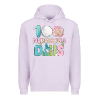 Lilac 100 mermazing days Premium Hoodie - MaliasSmallBusiness