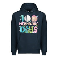 Navy 100 mermazing days Premium Hoodie - MaliasSmallBusiness