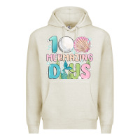 Oatmeal Heather 100 mermazing days Premium Hoodie - MaliasSmallBusiness