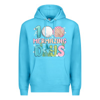 Ocean Blue 100 mermazing days Premium Hoodie - MaliasSmallBusiness