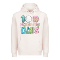 Pale Pink 100 mermazing days Premium Hoodie - MaliasSmallBusiness
