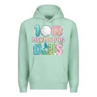 Seafoam 100 mermazing days Premium Hoodie - MaliasSmallBusiness