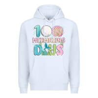 White 100 mermazing days Premium Hoodie - MaliasSmallBusiness