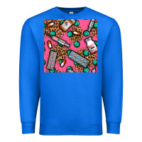 True Royal Medicines And Pills Seamless Pattern Premium Sweatshirt - BundleAndBundleShop