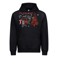 Black its the most wonderful time of the year Urban Hoodie - MaliasSmallBusiness