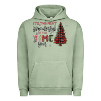 Pigment Oil Green its the most wonderful time of the year Urban Hoodie - MaliasSmallBusiness