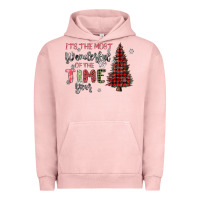 Pigment Salmon its the most wonderful time of the year Urban Hoodie - MaliasSmallBusiness