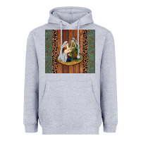 Heather Grey jesus Heavyweight Hoodie - JahusDesignShop