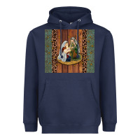Navy jesus Heavyweight Hoodie - JahusDesignShop
