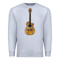 Heather Grey mexican guitar Premium Sweatshirt - Artiststas