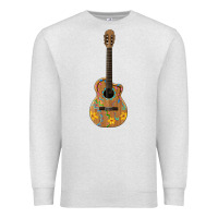 Oatmeal Heather mexican guitar Premium Sweatshirt - Artiststas