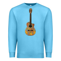 Ocean Blue mexican guitar Premium Sweatshirt - Artiststas