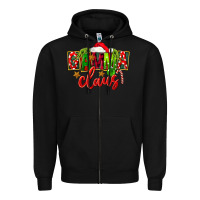 Black christmas gamma claus Zipper Hoodie - FaDigitalArtStudio