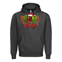 Charcoal Heather christmas gamma claus Zipper Hoodie - FaDigitalArtStudio
