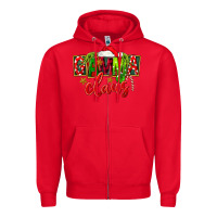 Red christmas gamma claus Zipper Hoodie - FaDigitalArtStudio