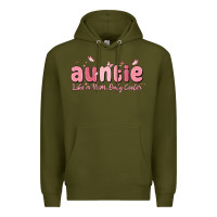 Army Green auntie like a mom only cooler Premium Hoodie - MaliasSmallBusiness