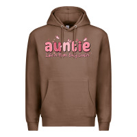 Chestnut auntie like a mom only cooler Premium Hoodie - MaliasSmallBusiness