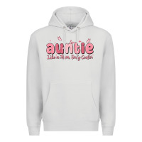 Dove Grey auntie like a mom only cooler Premium Hoodie - MaliasSmallBusiness