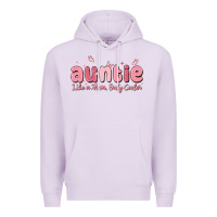 Lilac auntie like a mom only cooler Premium Hoodie - MaliasSmallBusiness