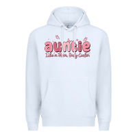 White auntie like a mom only cooler Premium Hoodie - MaliasSmallBusiness
