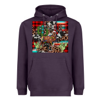 Plum christmas reinder Heavyweight Hoodie - JahusDesignShop