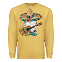 Antique Gold mexican gnomes guitar sombrero serape Premium Sweatshirt - Artiststas
