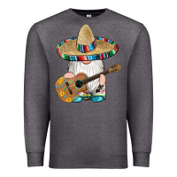 Charcoal Heather mexican gnomes guitar sombrero serape Premium Sweatshirt - Artiststas