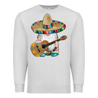Dove Grey mexican gnomes guitar sombrero serape Premium Sweatshirt - Artiststas