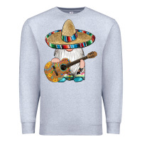 Heather Grey mexican gnomes guitar sombrero serape Premium Sweatshirt - Artiststas