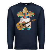 Navy mexican gnomes guitar sombrero serape Premium Sweatshirt - Artiststas