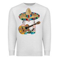 Oatmeal Heather mexican gnomes guitar sombrero serape Premium Sweatshirt - Artiststas