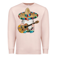 Pale Pink mexican gnomes guitar sombrero serape Premium Sweatshirt - Artiststas
