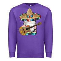Purple mexican gnomes guitar sombrero serape Premium Sweatshirt - Artiststas