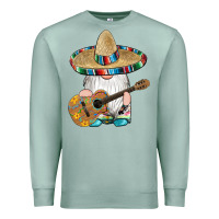 Seafoam mexican gnomes guitar sombrero serape Premium Sweatshirt - Artiststas
